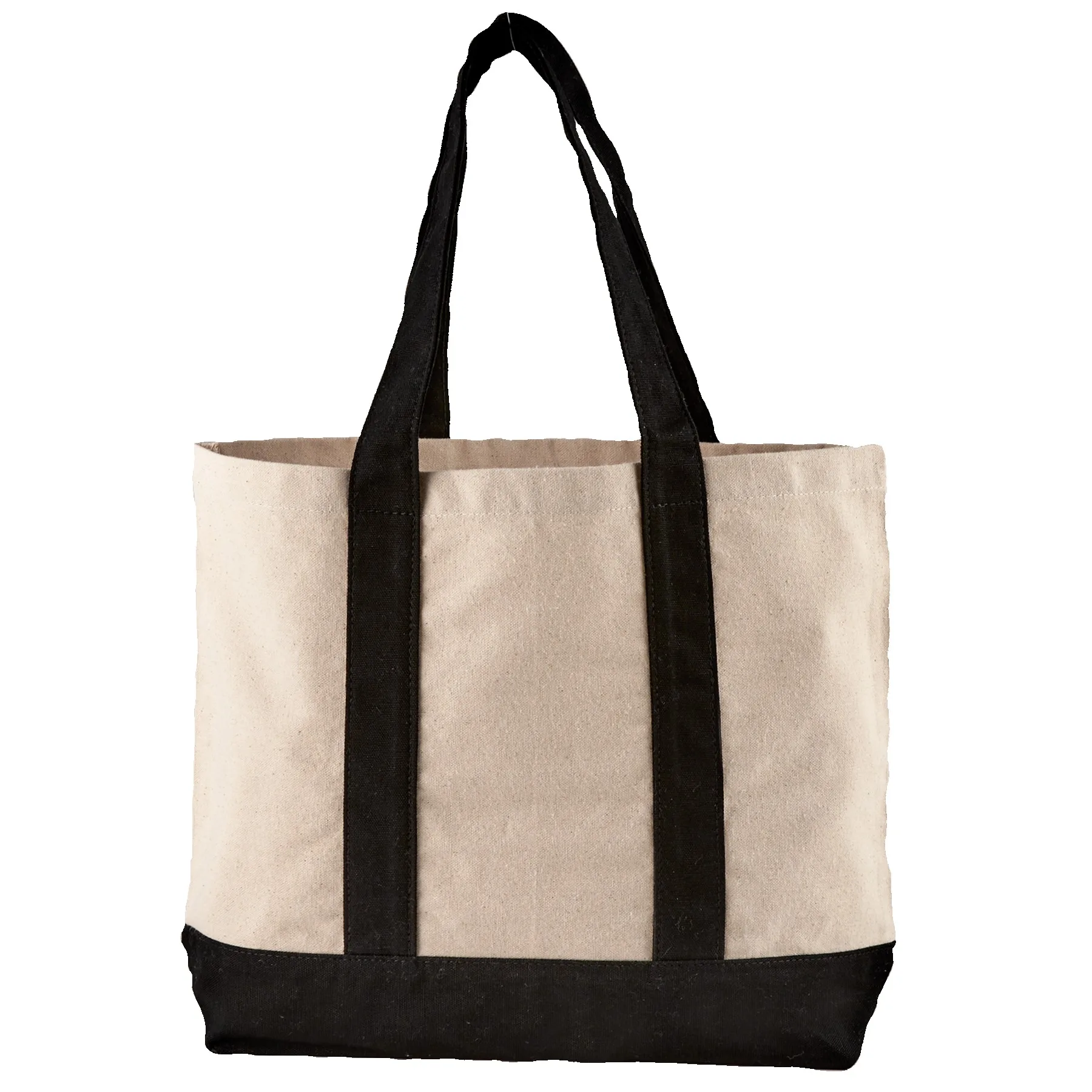 10 Oz. Newport Cotton Canvas Striped Tote Bag view 6
