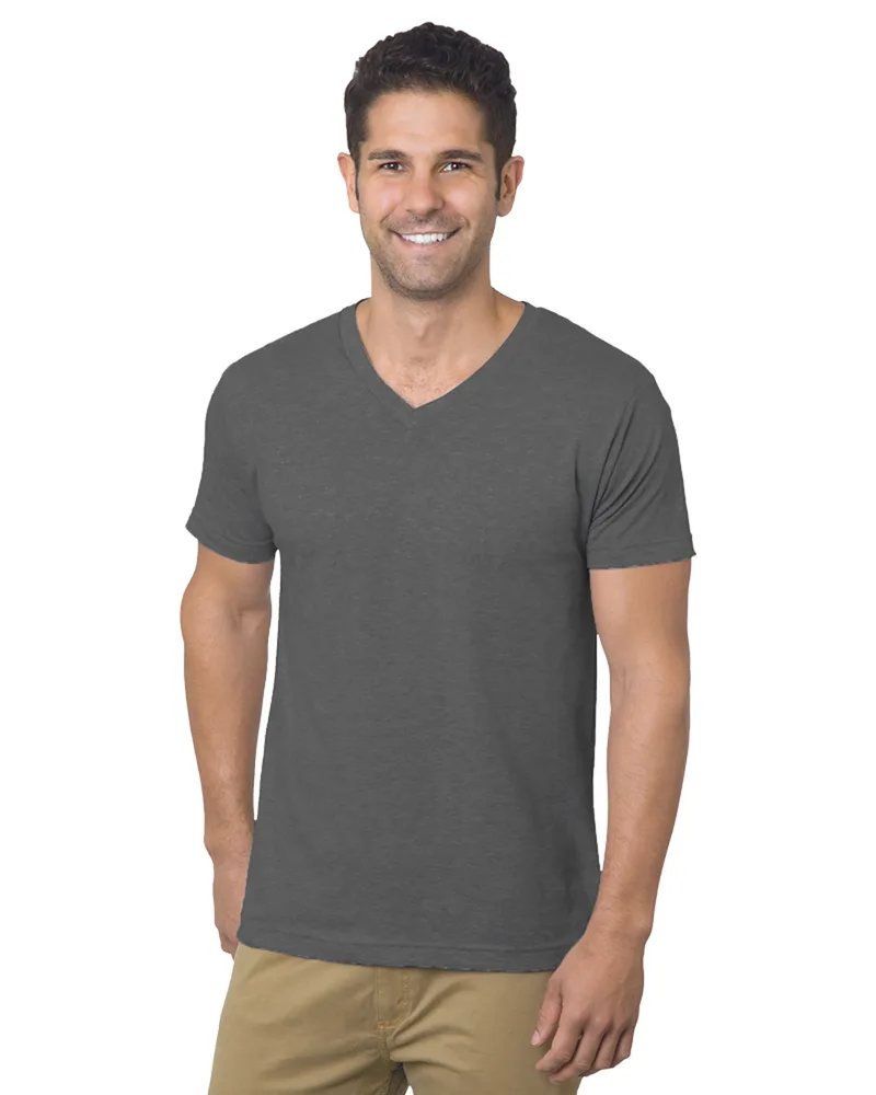 BAYSIDE Unisex USA Made V-Neck T-Shirt view 2