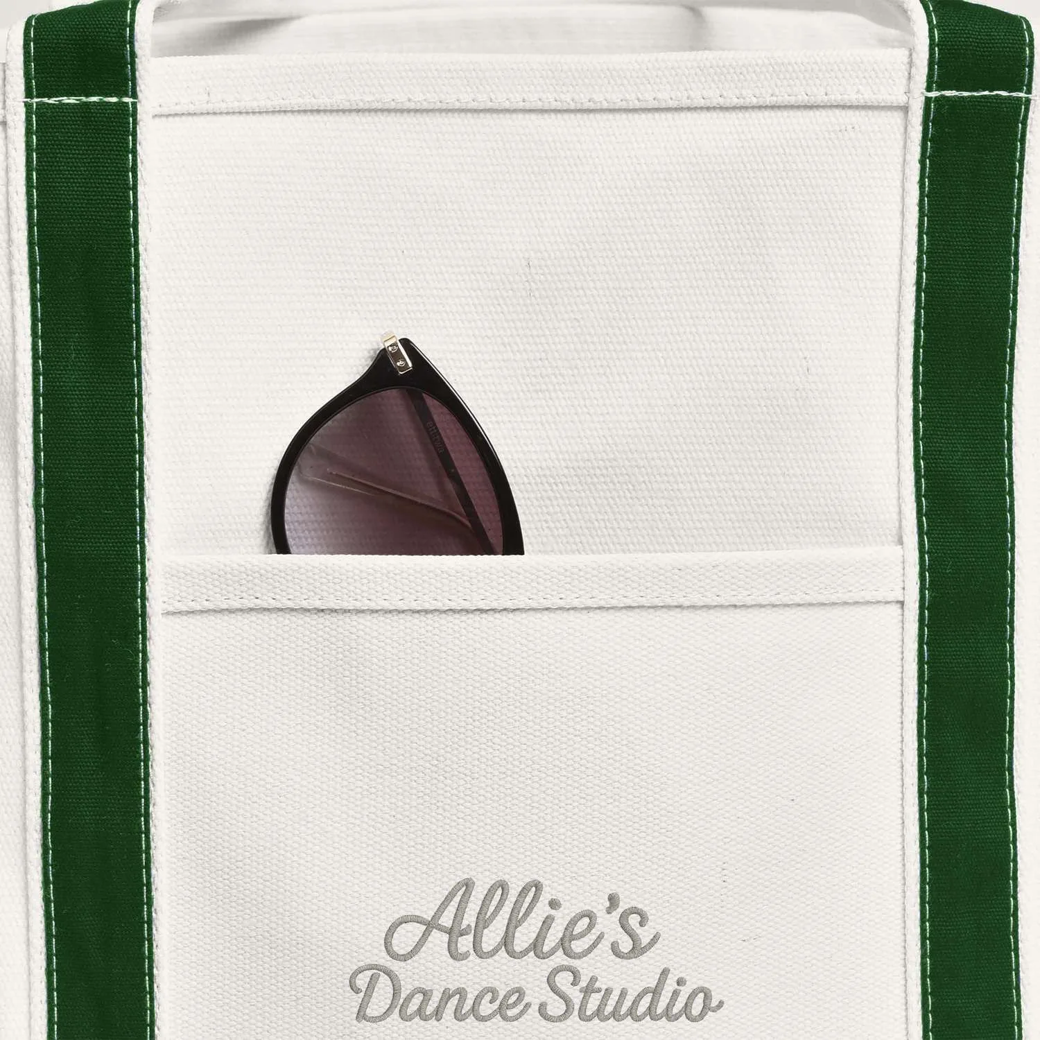 Open Canvas Boat Bag with Embroidery view 4