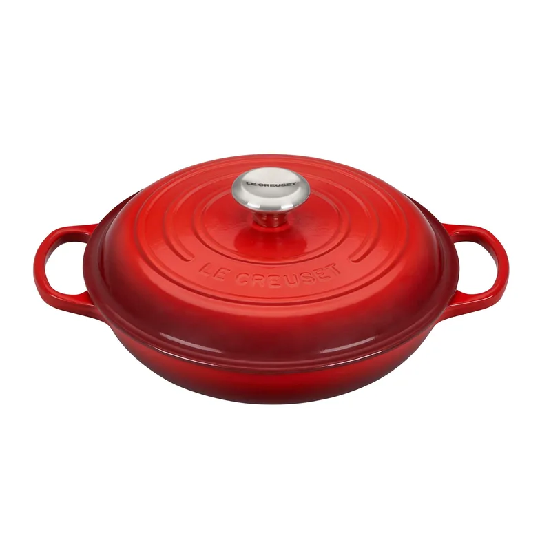 Le Creuset 2.25Qt Signature Cast Iron Braiser Cerise