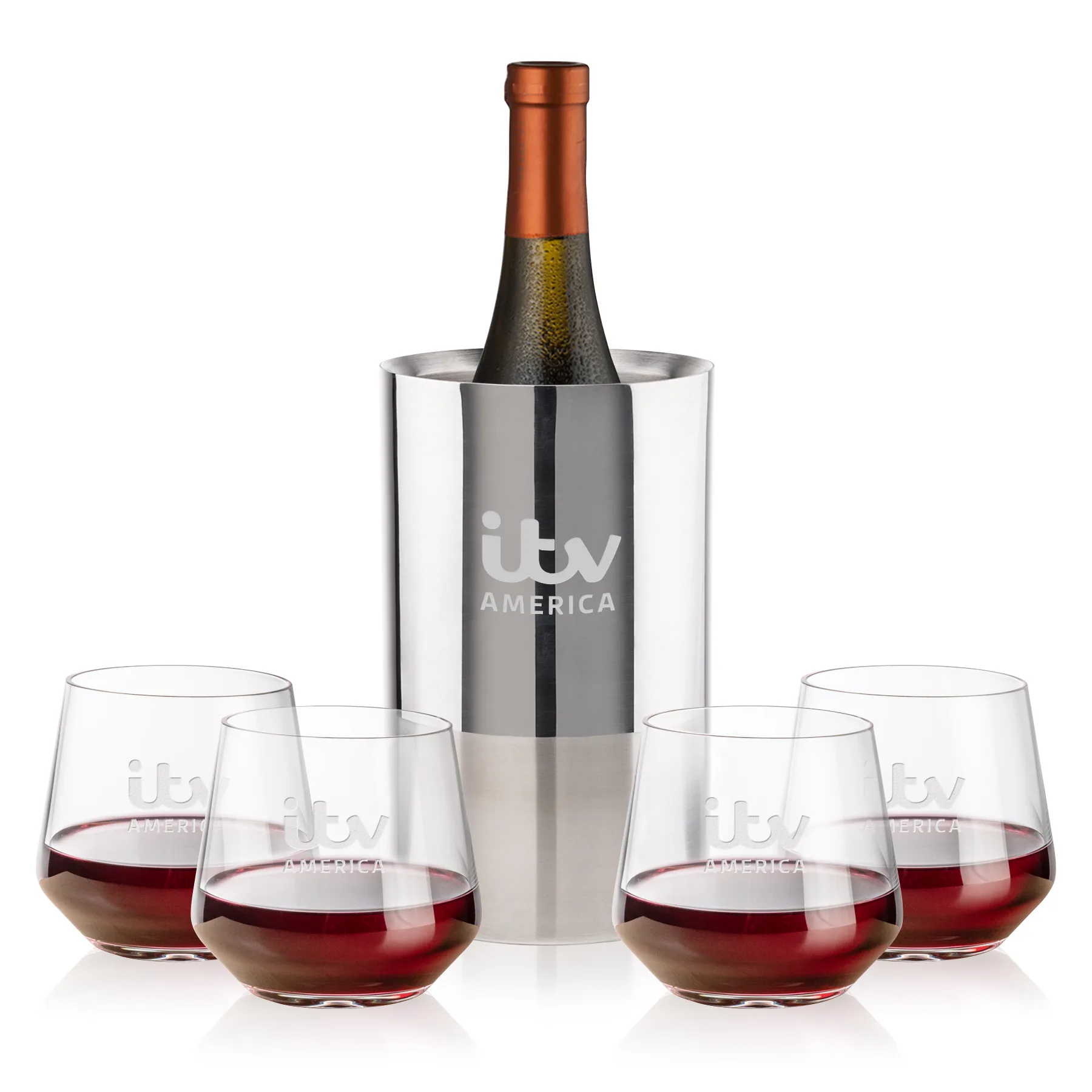 Catania Cooler Set, Laser Engraving, Set of 5