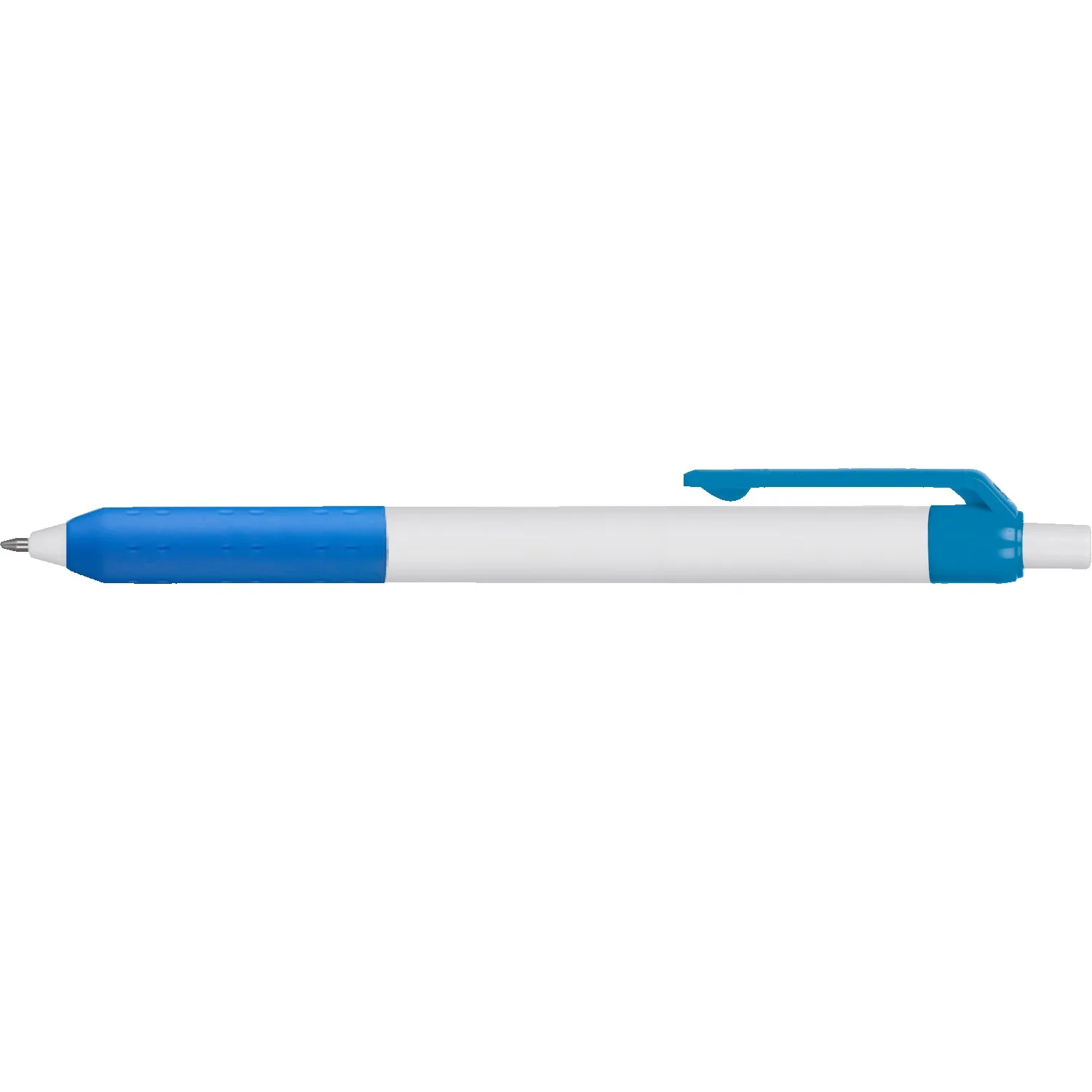 White/Opaque Process Blue Clip Blank Side View