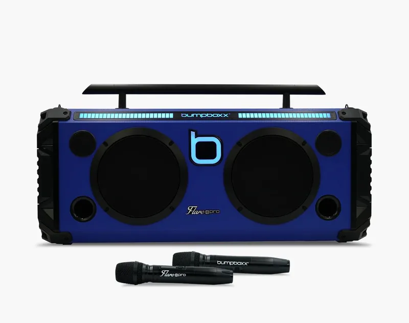 Bumpboxx Flare8 Pro Bluetooth Boombox Blue