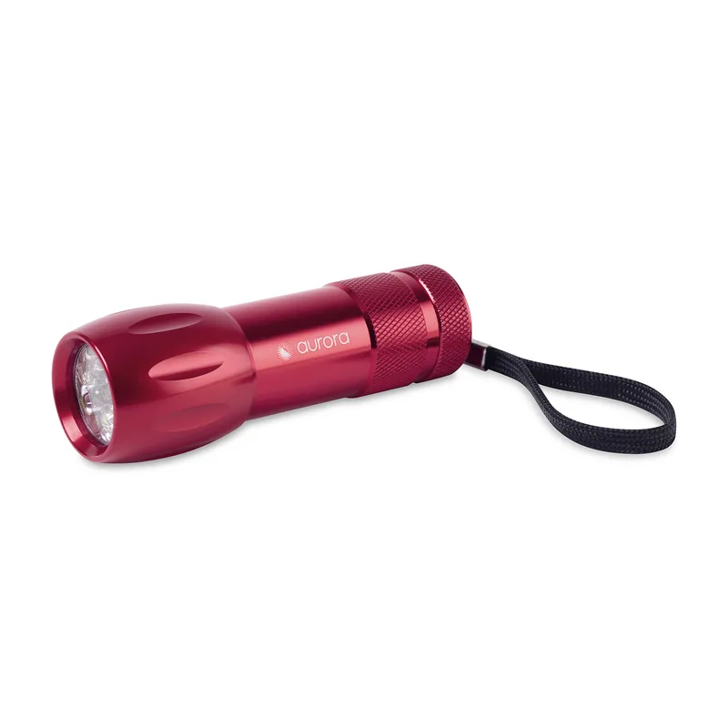 Mini LED Aluminum Flashlight - Red