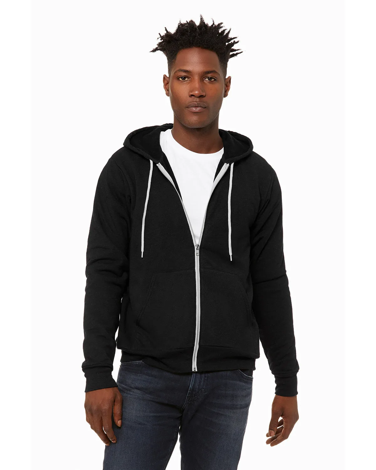 BELLA+CANVAS Unisex Sponge Fleece Full-Zip Hooded Sweatshirt view 7