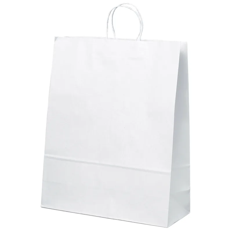 Stephanie - White Shopper - Flexo Ink Print (16" x 6" x 19") view 2