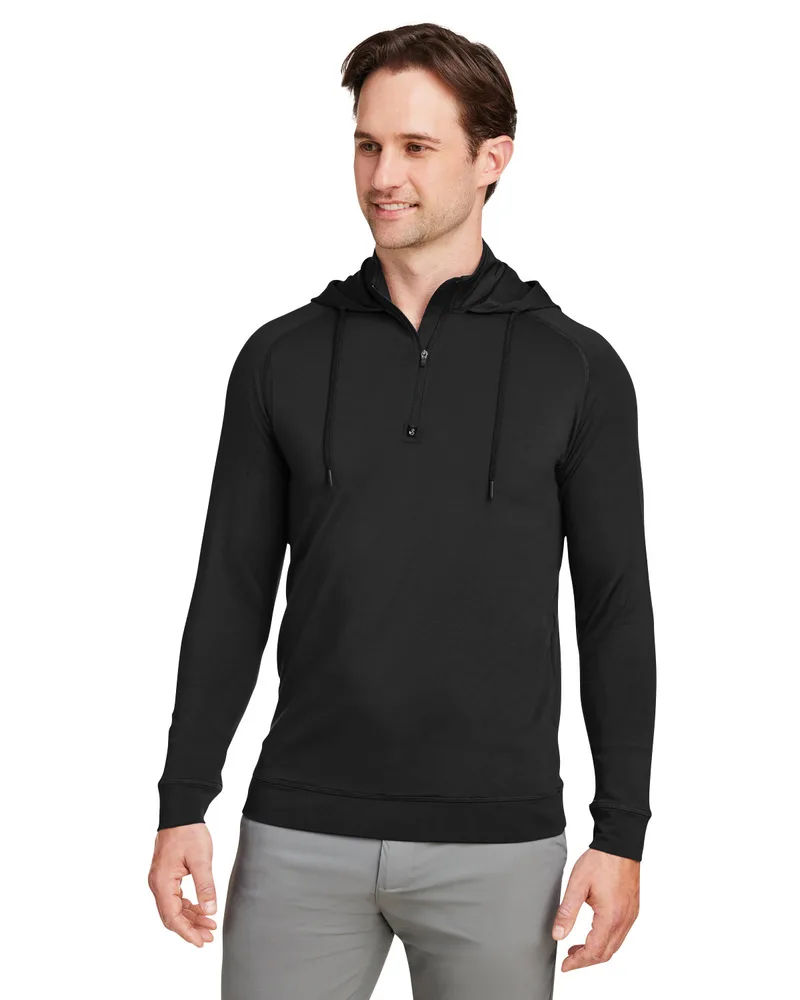 SWANNIES GOLF APPAREL Unisex Vandyke Quarter-Zip Hooded Pullover Sweater