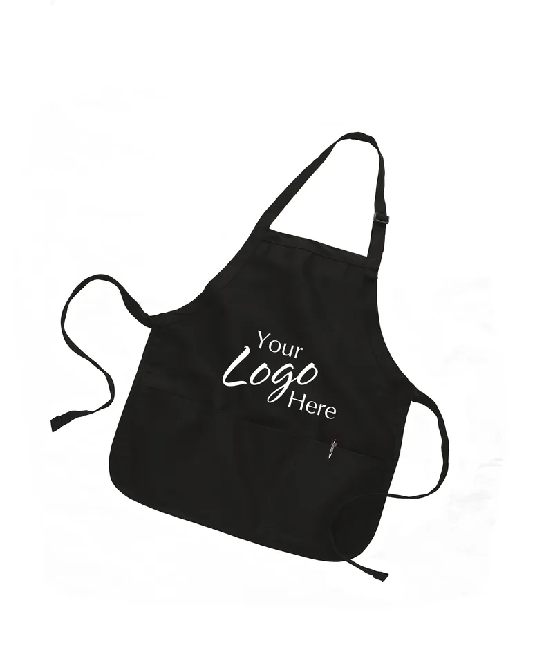 Medium Length Apron w/3 Compartments (22"x24")