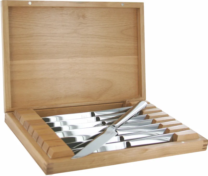 Zwilling 8 Piece Stainless Steak Knife Set w/Wood Presentation Case