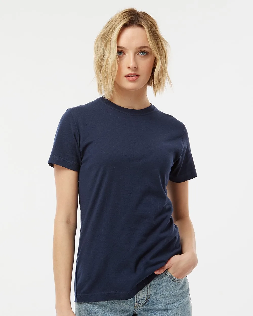 Tultex® Women's Fine Jersey Classic Fit Short Sleeve T-Shirt view 2