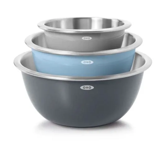 OXO Good Grips 3pc Stainless Steel Mixing Bowl Set