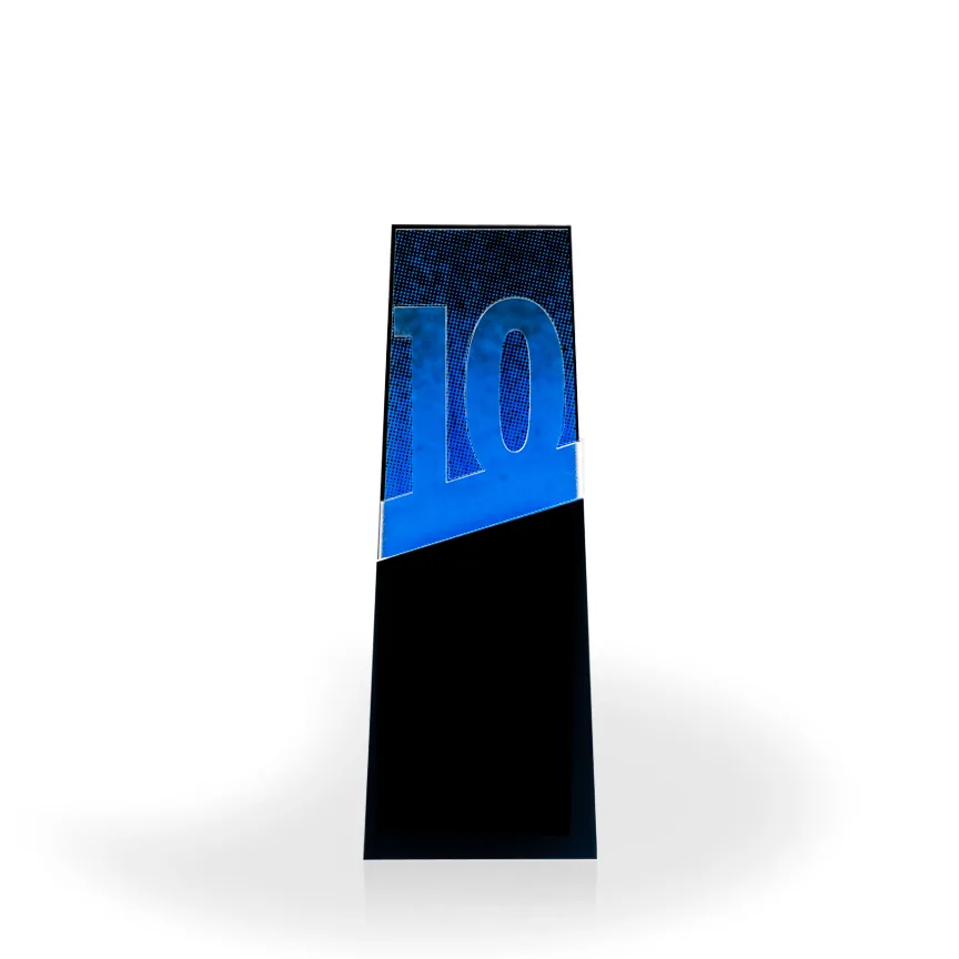 10 Flow Acrylic Desktop Award view 2