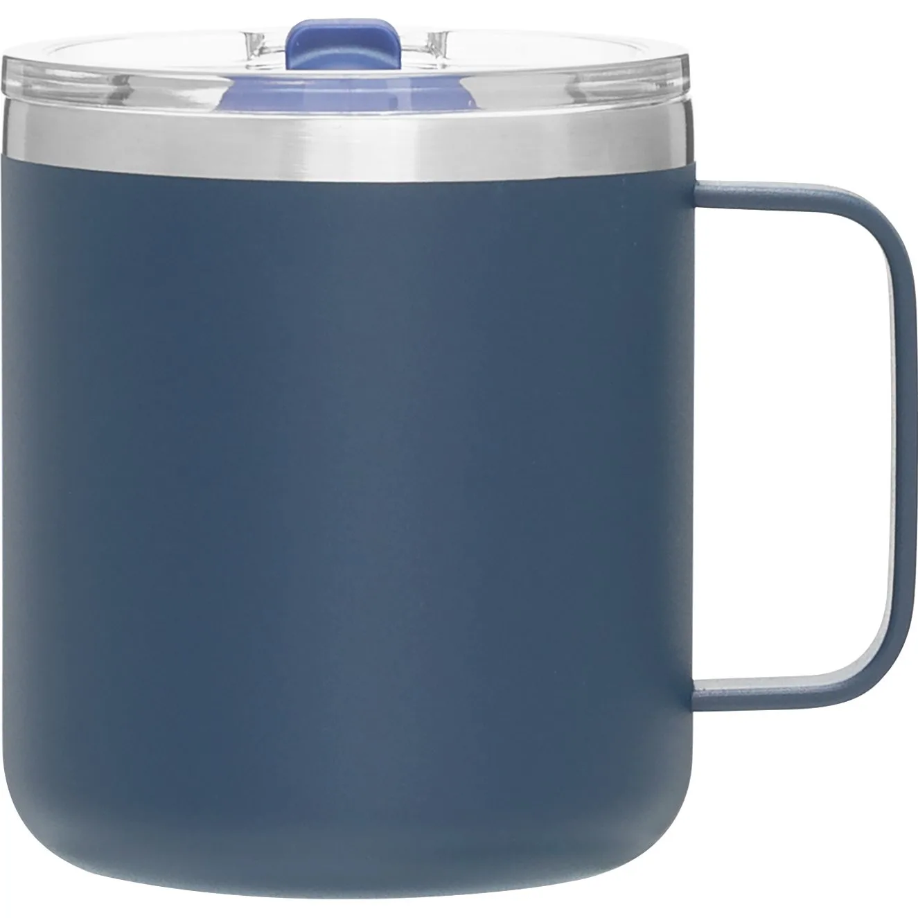 12 oz Camper Travel Mug (Matte Blue) view 2