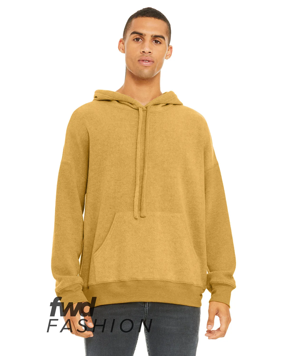 BELLA+CANVAS FWD Fashion Unisex Sueded Fleece Pullover Sweatshirt view 2