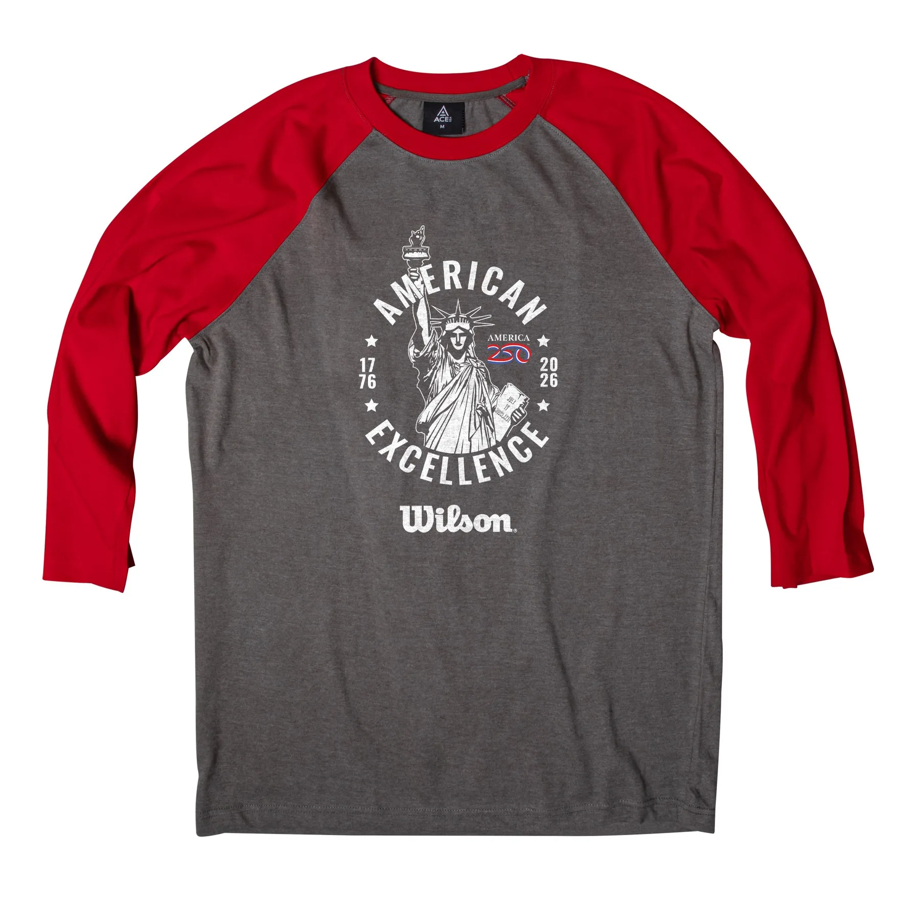 America 250 ACE Raglan 3/4 Sleeve Tee view 3