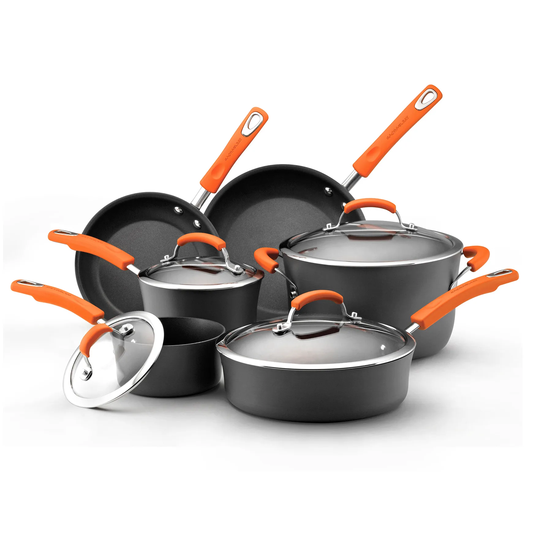 Rachael Ray 10Pc Hard Anodized Ii Cookware Set