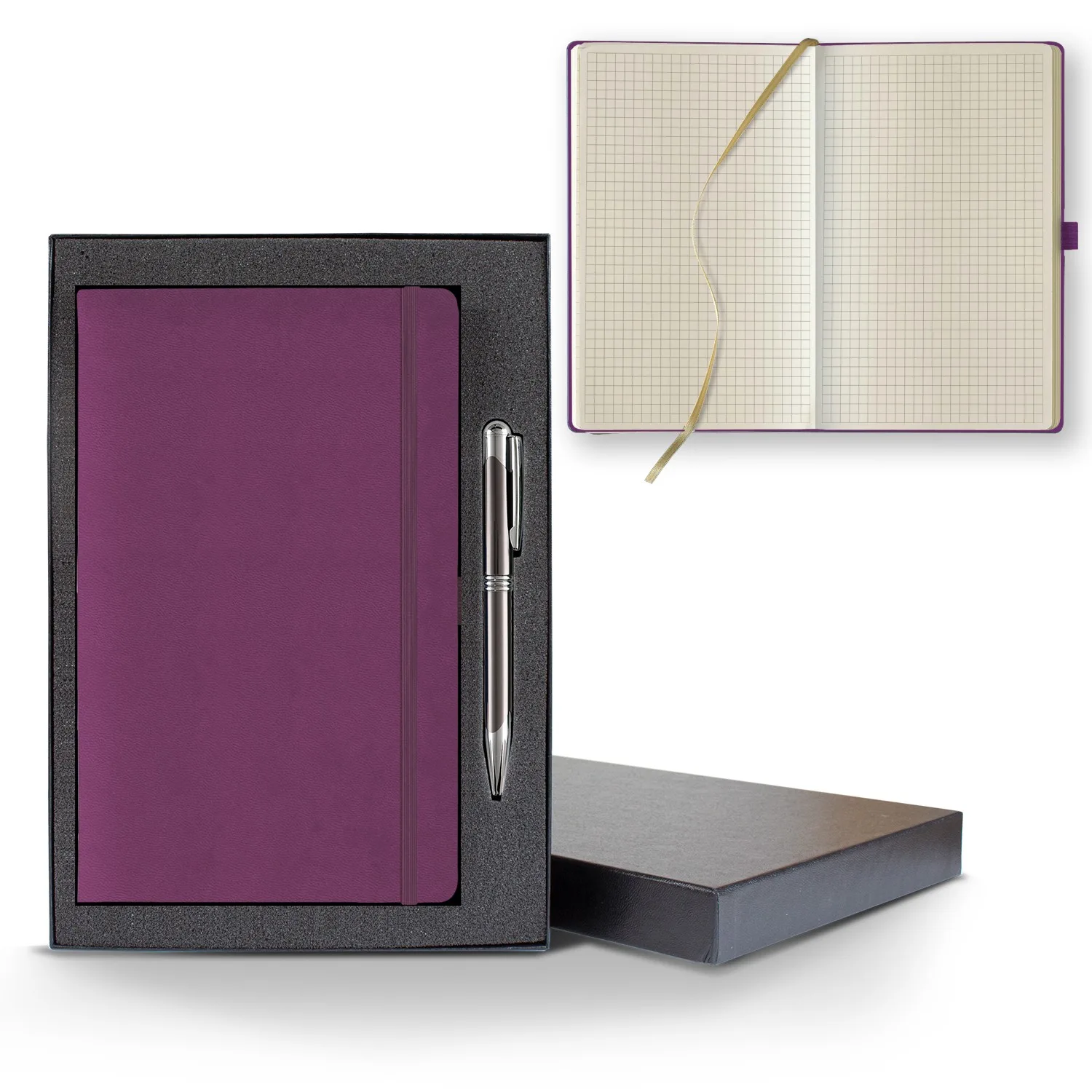 Castelli Tucson Medio Graph Ivory Page Journal Gift Set view 3