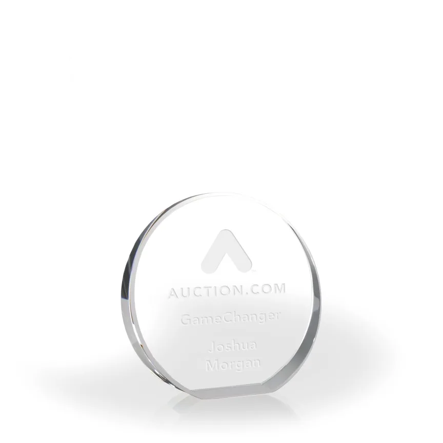 Halo Beveled Crystal Circle, Large