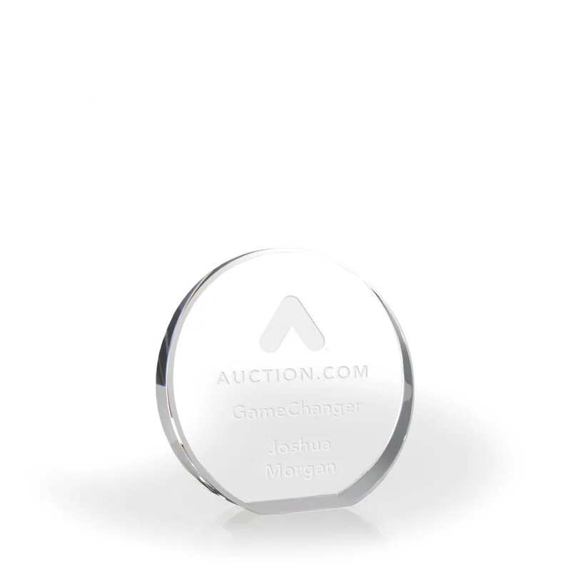 Halo Beveled Crystal Circle, Large