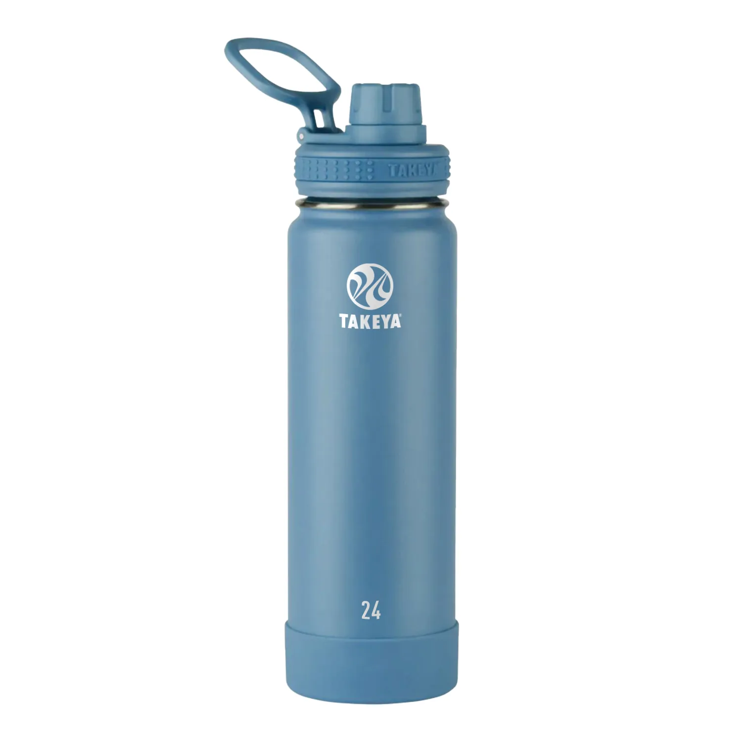 24 oz Takeya® Stainless Steel Insulated Active Water Bottle w/ Spout Lid view 3