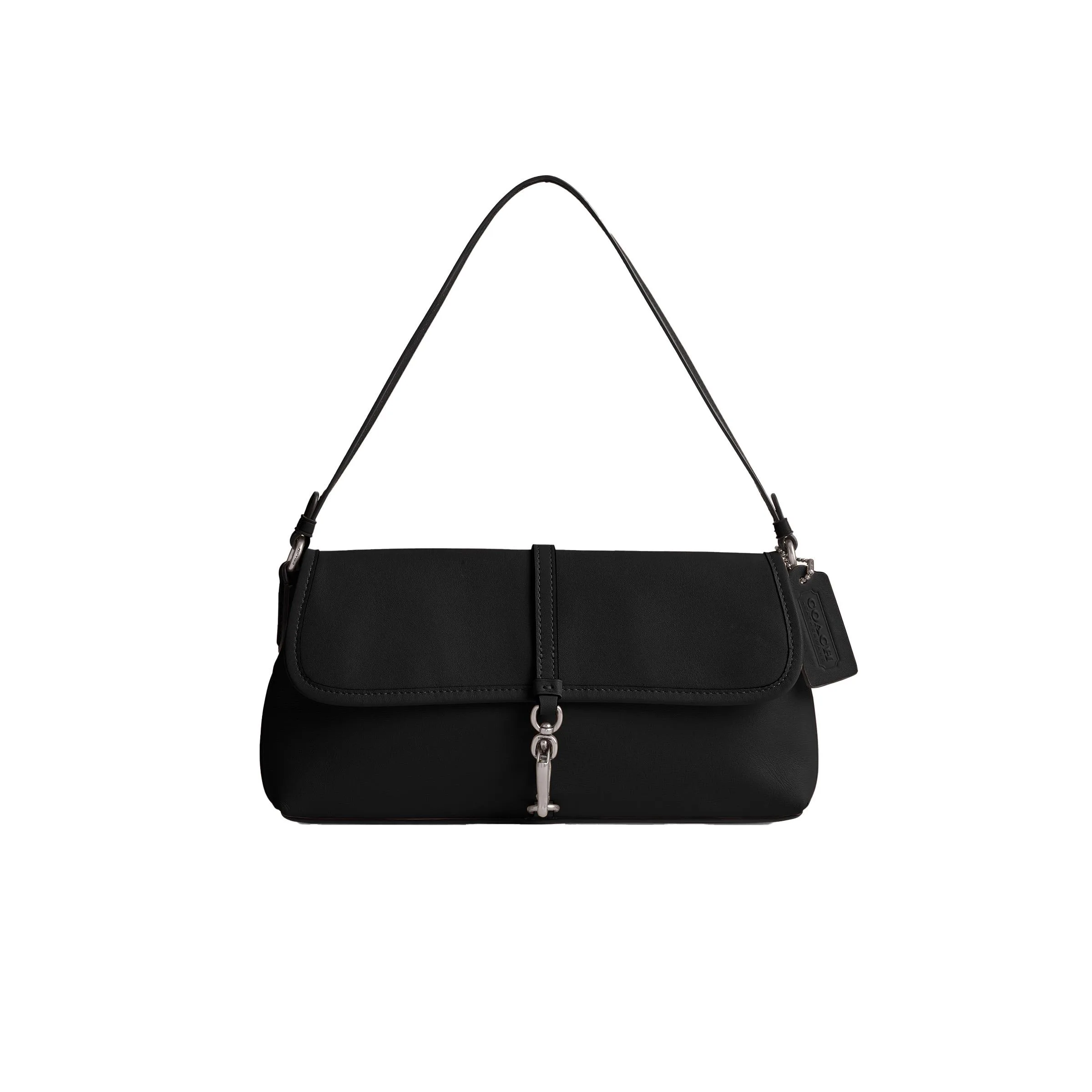COACH® Glovetanned Leather Hamptons Bag - Black/Silver