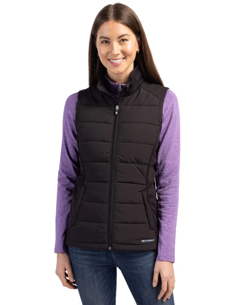 Cutter & Buck Evoke Hybrid Eco Softshell Recycled Womens Full Zip Vest