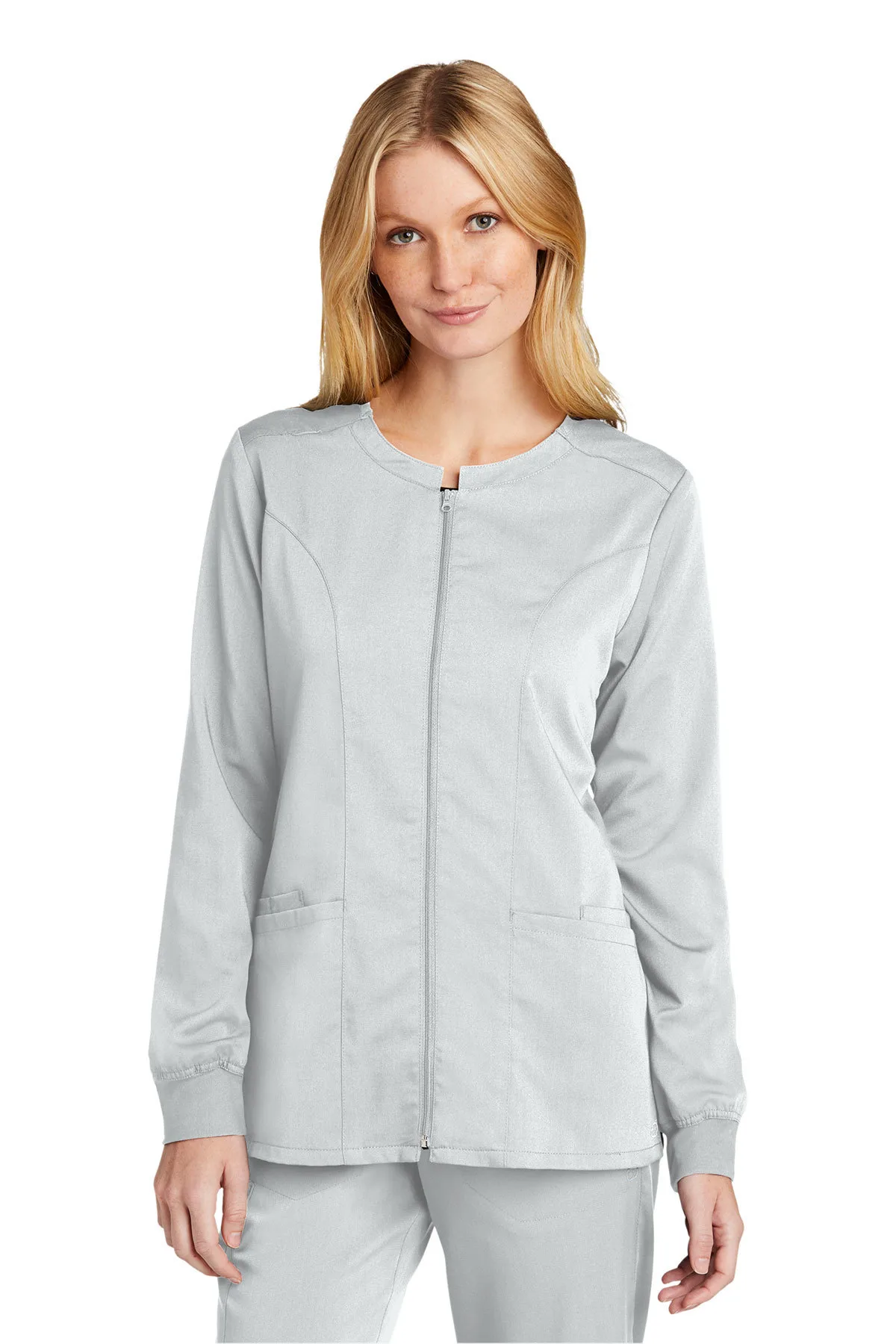 Wink® Women's Premiere Flex™ Full-Zip Scrub Jacket view 7