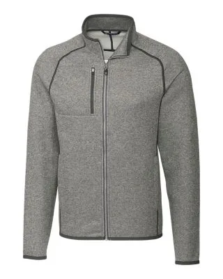 Cutter & Buck Mainsail Sweater-Knit Mens Big and Tall Full Zip Jacket view 3