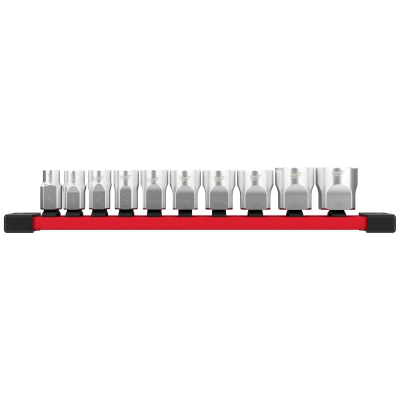 Milwaukee 3/8" Drive 10Pc Socket Set - Sae