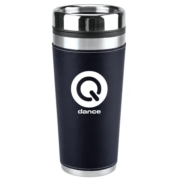 Leatherette Tumbler - 16 Oz. view 2