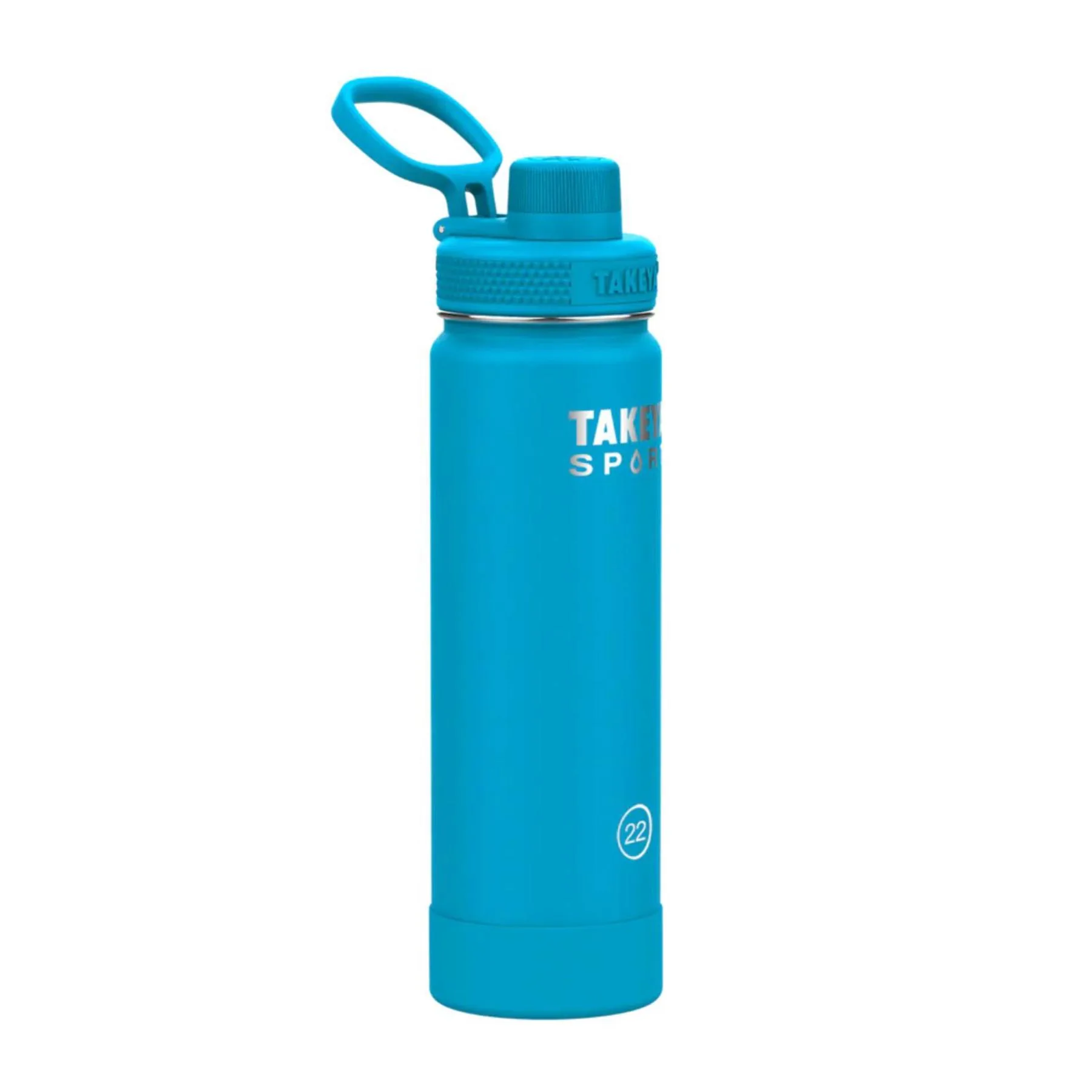 22 oz Takeya® Stainless Steel Insulated Sport Water Bottle w/ Spout Lid view 3