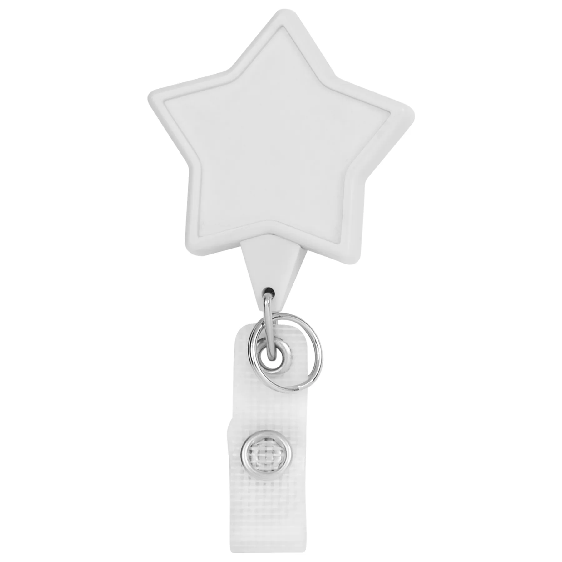 Hemp Jumbo Heart Retractable Badge Reel view 2