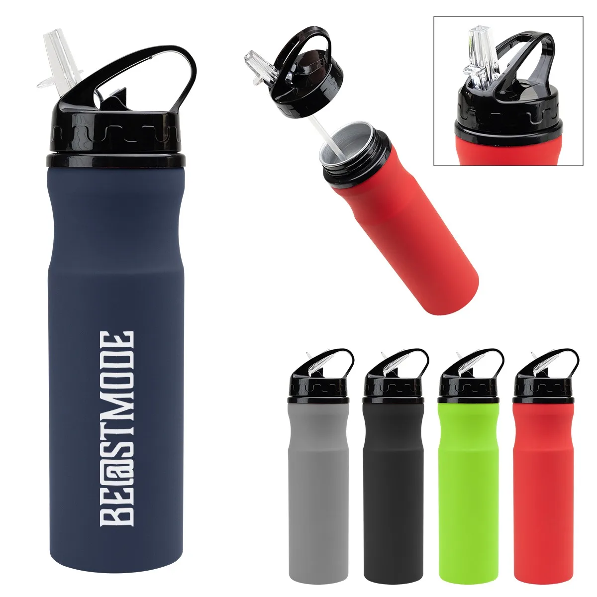 24 Oz. Memphis Recycled Aluminum Bike Bottle view 2