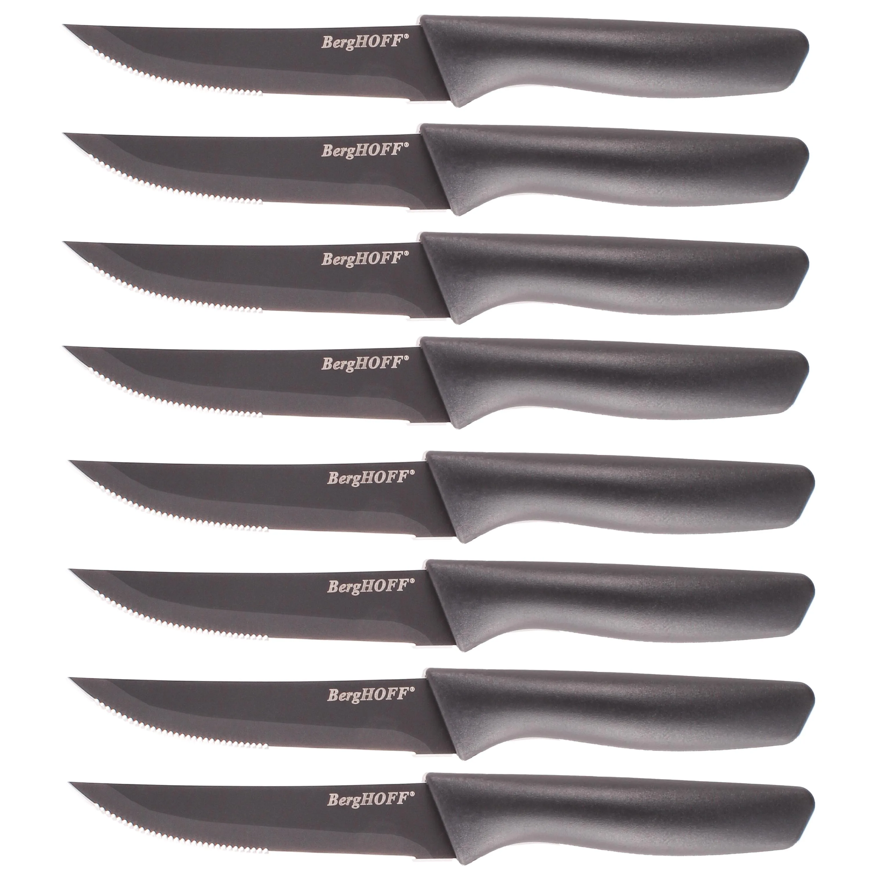BergHoff 8Pc Serrated Steak Knife Set, Gray