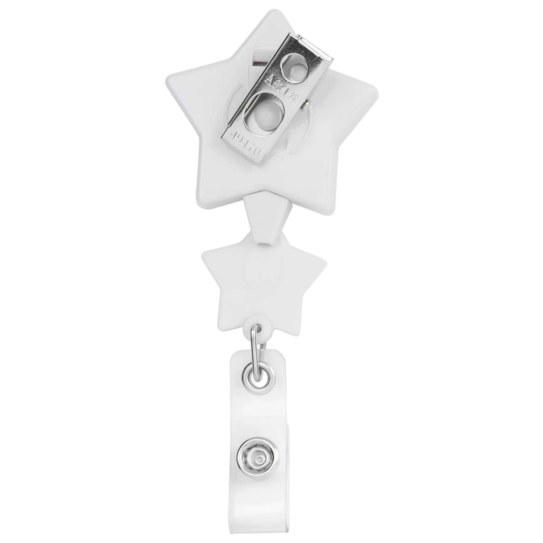 Double Up Star Retractable Badge Reel view 3