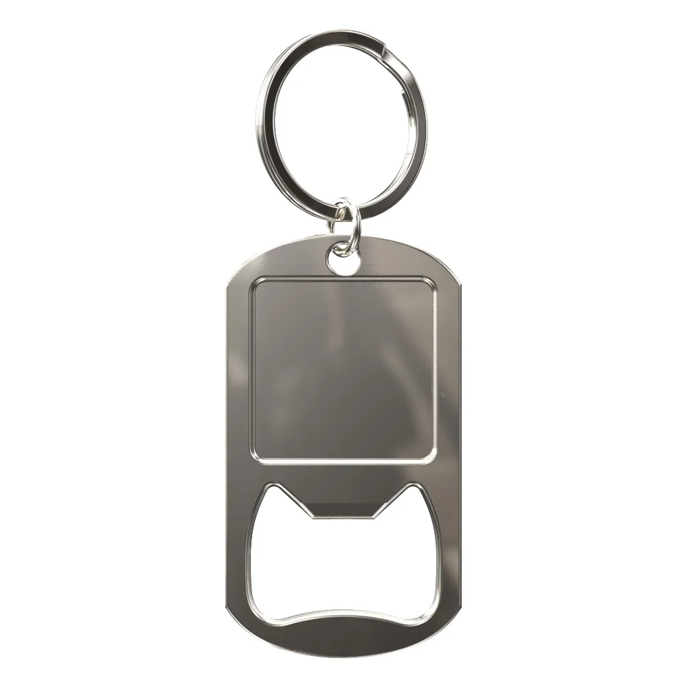 Vibraprint® Bottle Opener Key Tag w/ Split Ring view 2