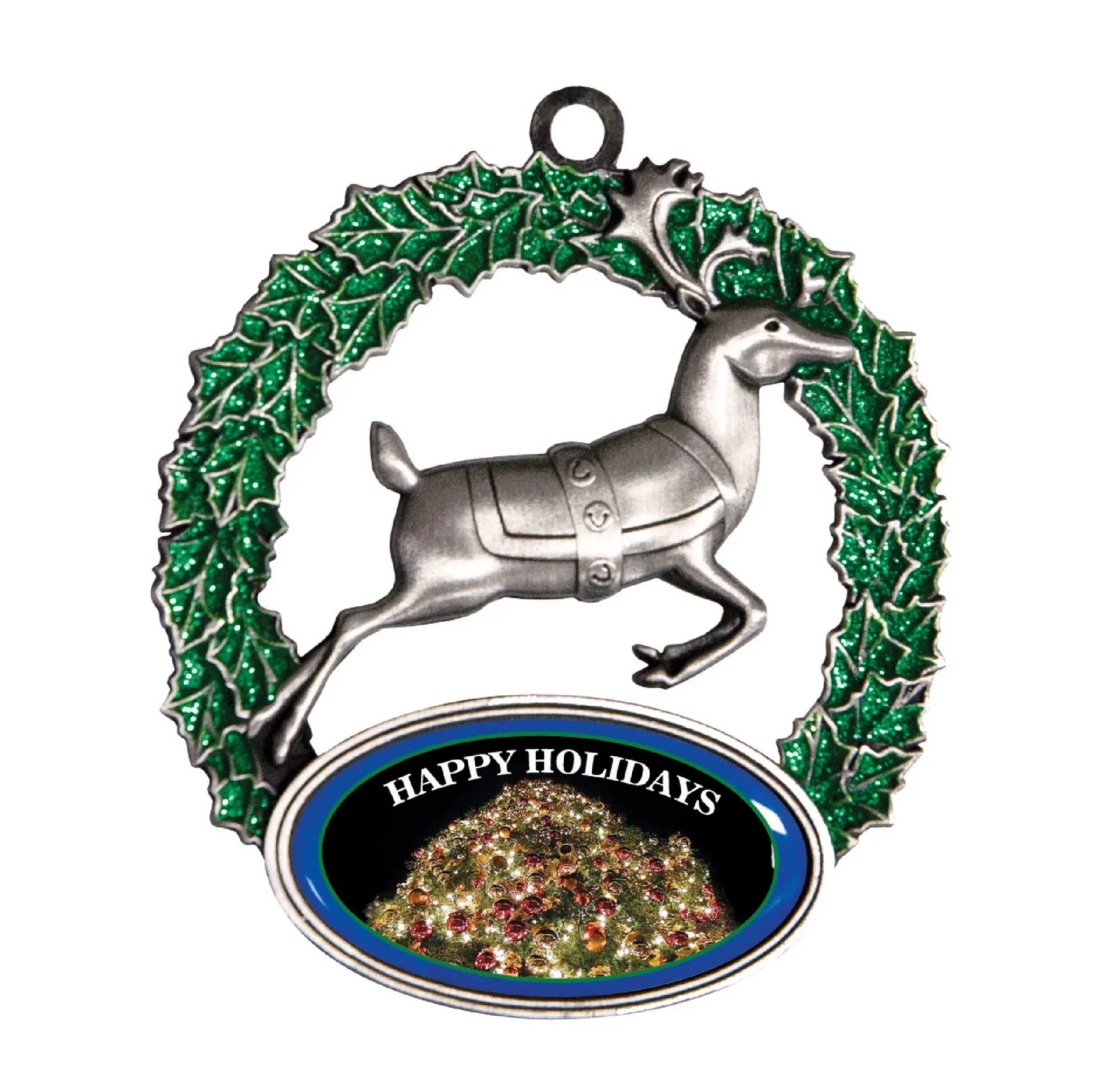 Express Reindeer Holiday Ornament (Domestically Produced)