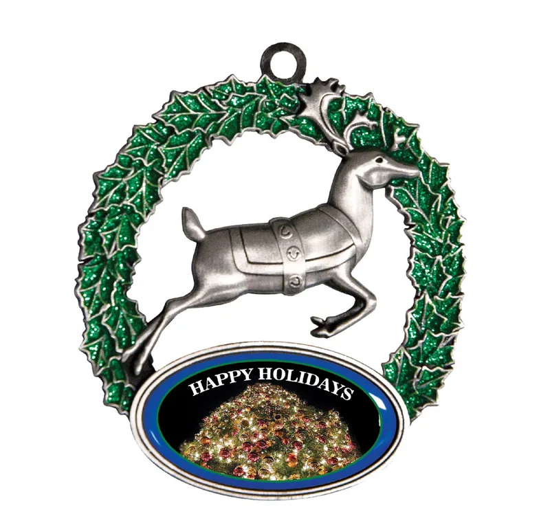 Express Reindeer Holiday Ornament (Domestically Produced)