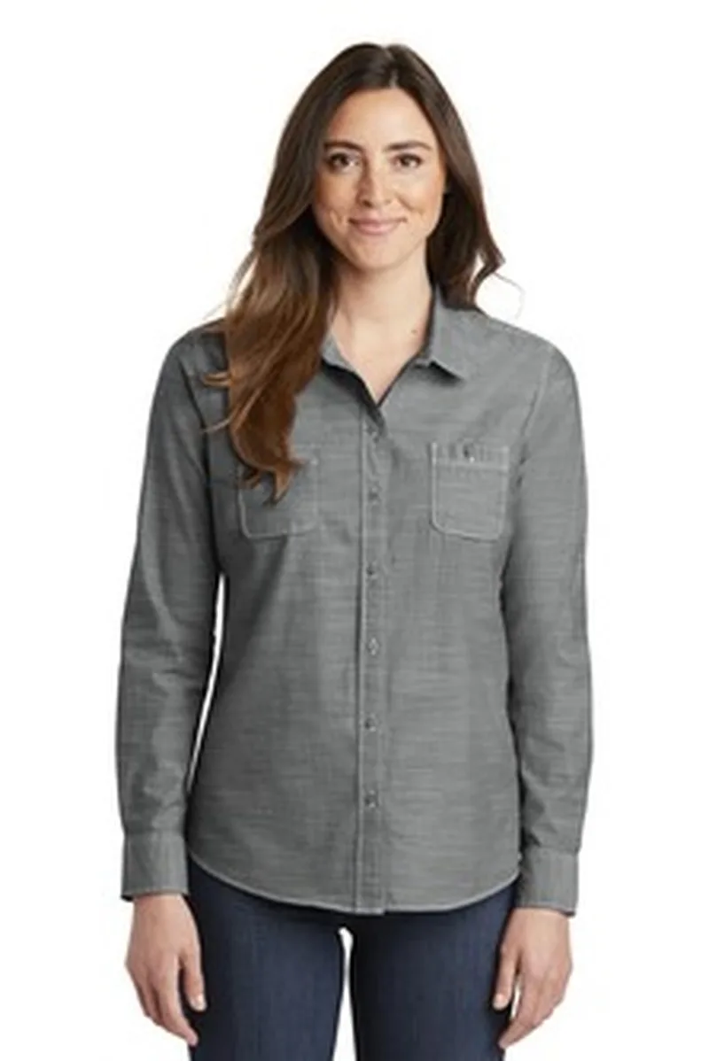 Port Authority® Women's Slub Chambray Shirt.