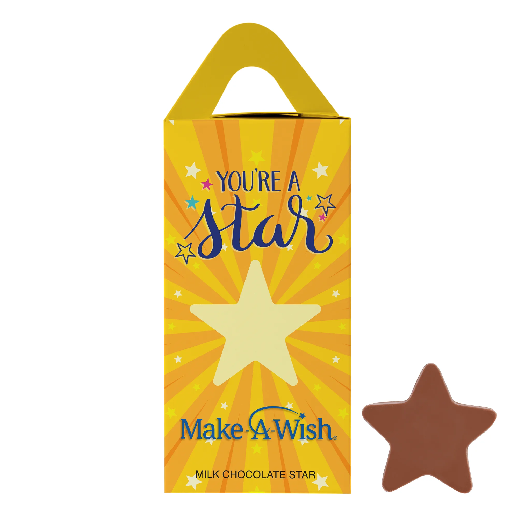 Tote Box with 1 oz Milk Chocolate Stars view 3