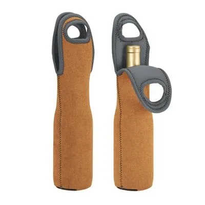 750 Ml Suede-ish-Neoprene Single Wine Tote view 7