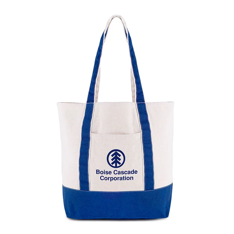 White/Blue Logo Front