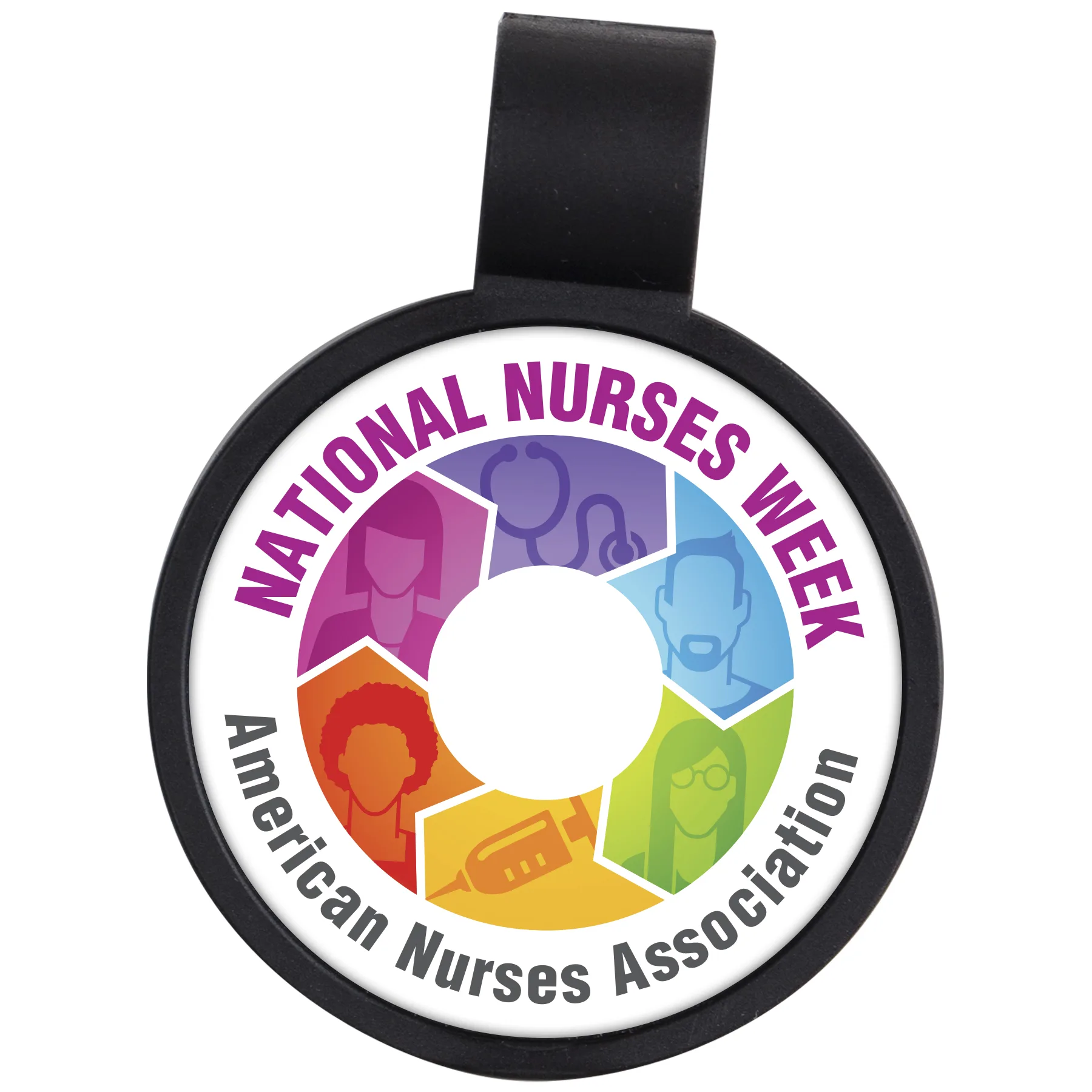 Anti-Microbial Round Stethoscope ID Tag view 3