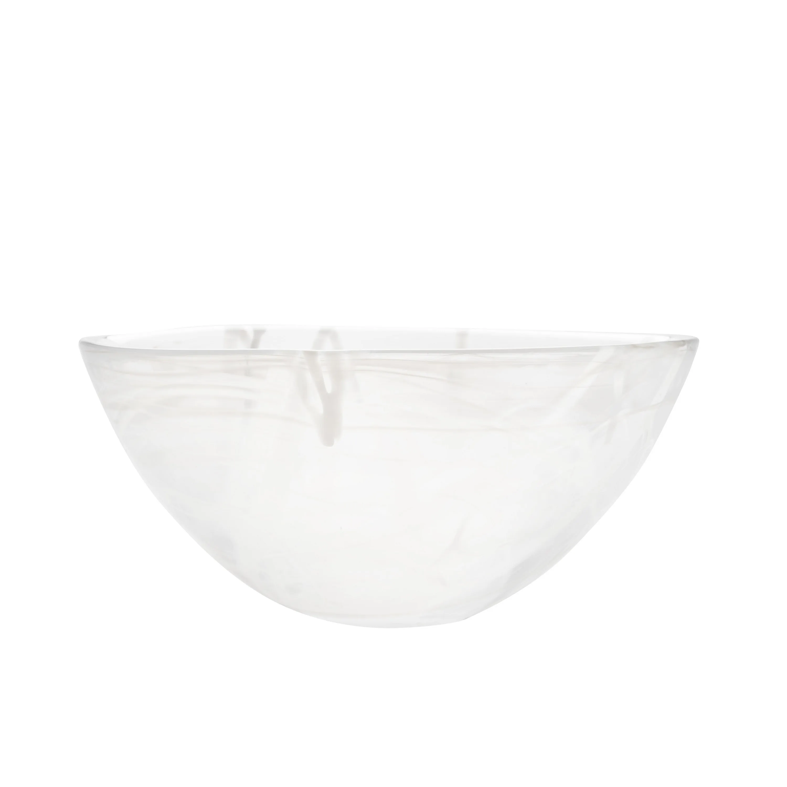 Kosta Boda Contrast Bowl White Large
