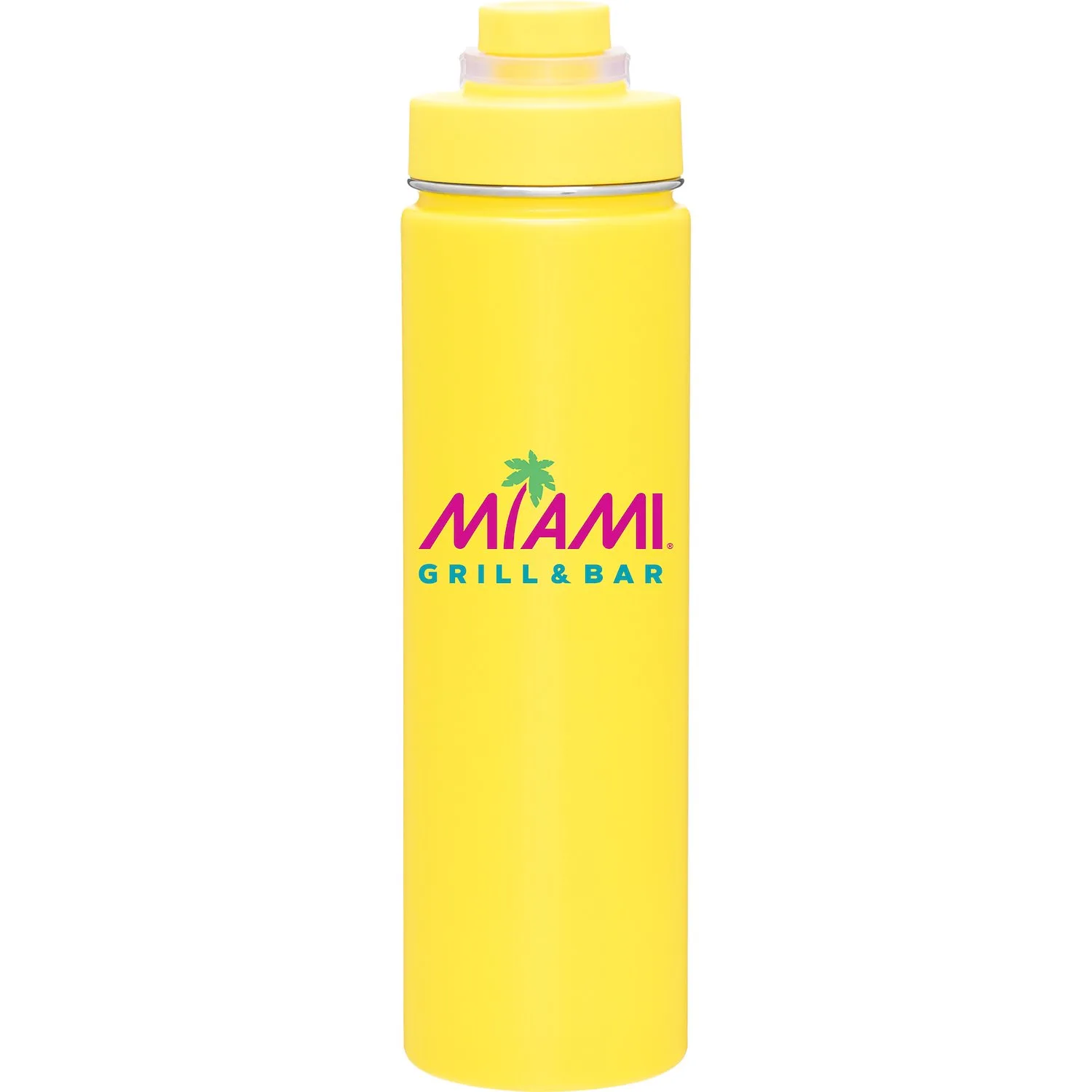 24 oz h2go Conquer Water Bottle (Matte Lemon)