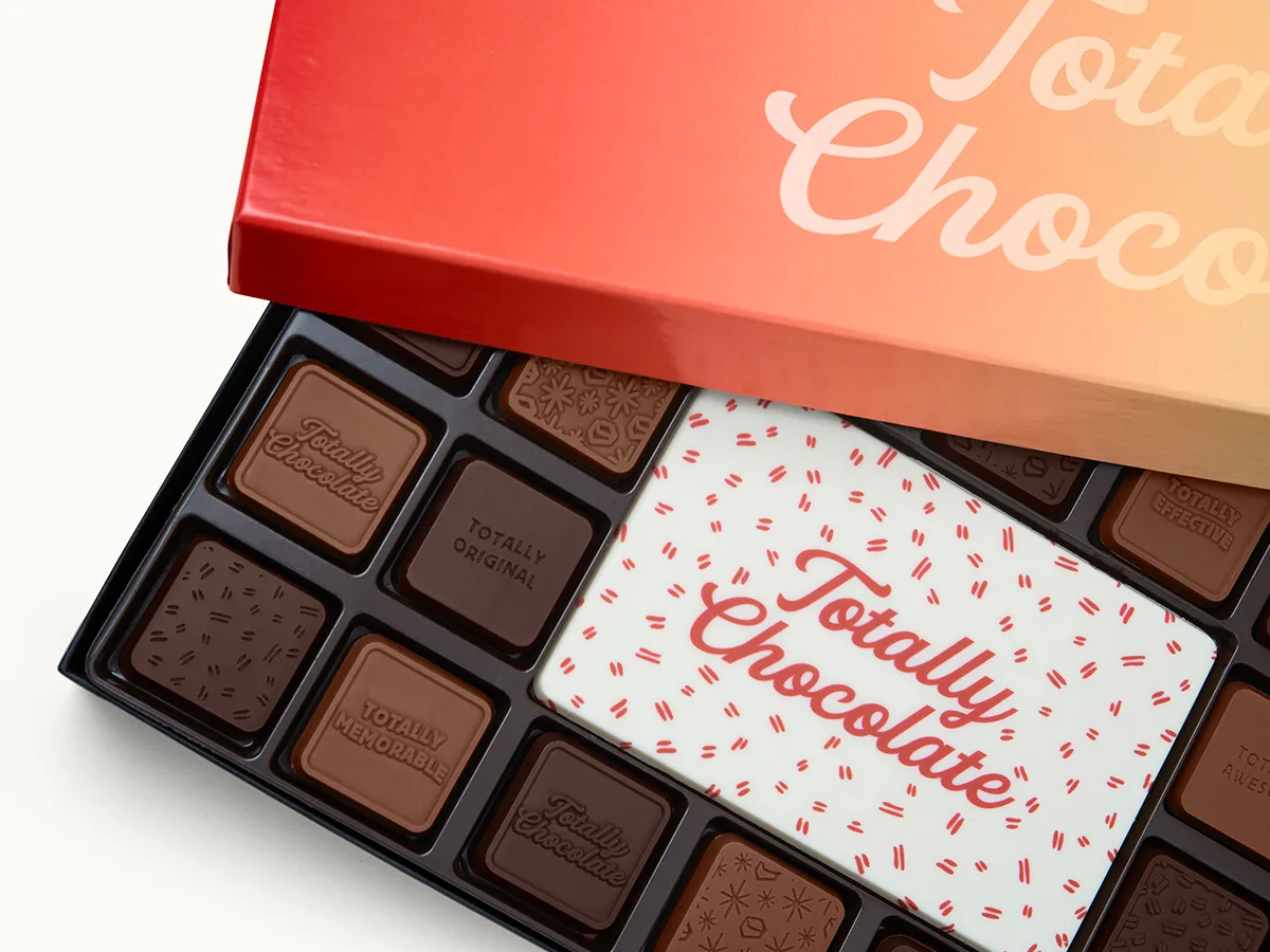 45-Piece Chocolate Ensemble Gift Set with Luxury Custom Packaging view 7