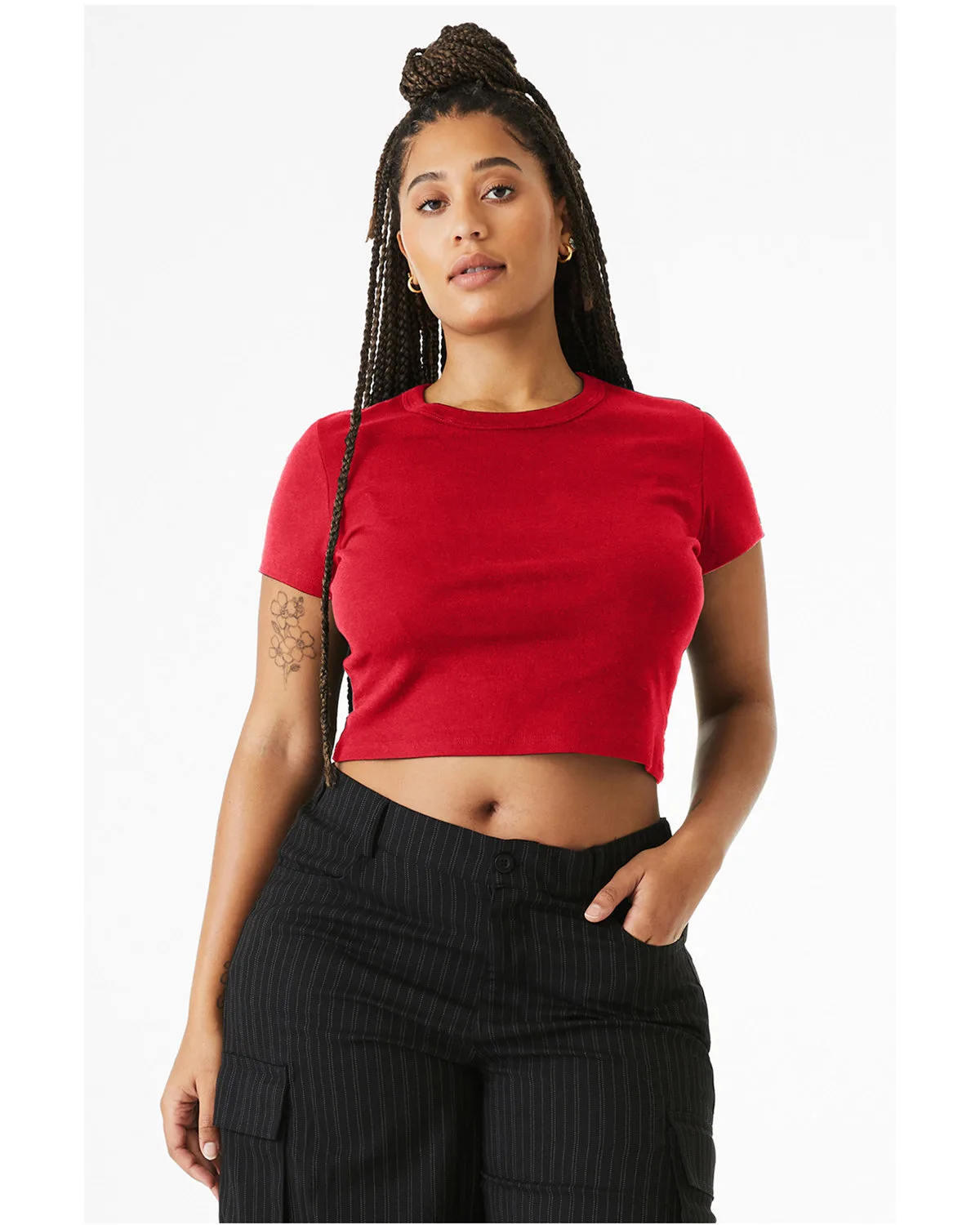 BELLA+CANVAS Ladies' Micro Ribbed Baby T-Shirt view 7