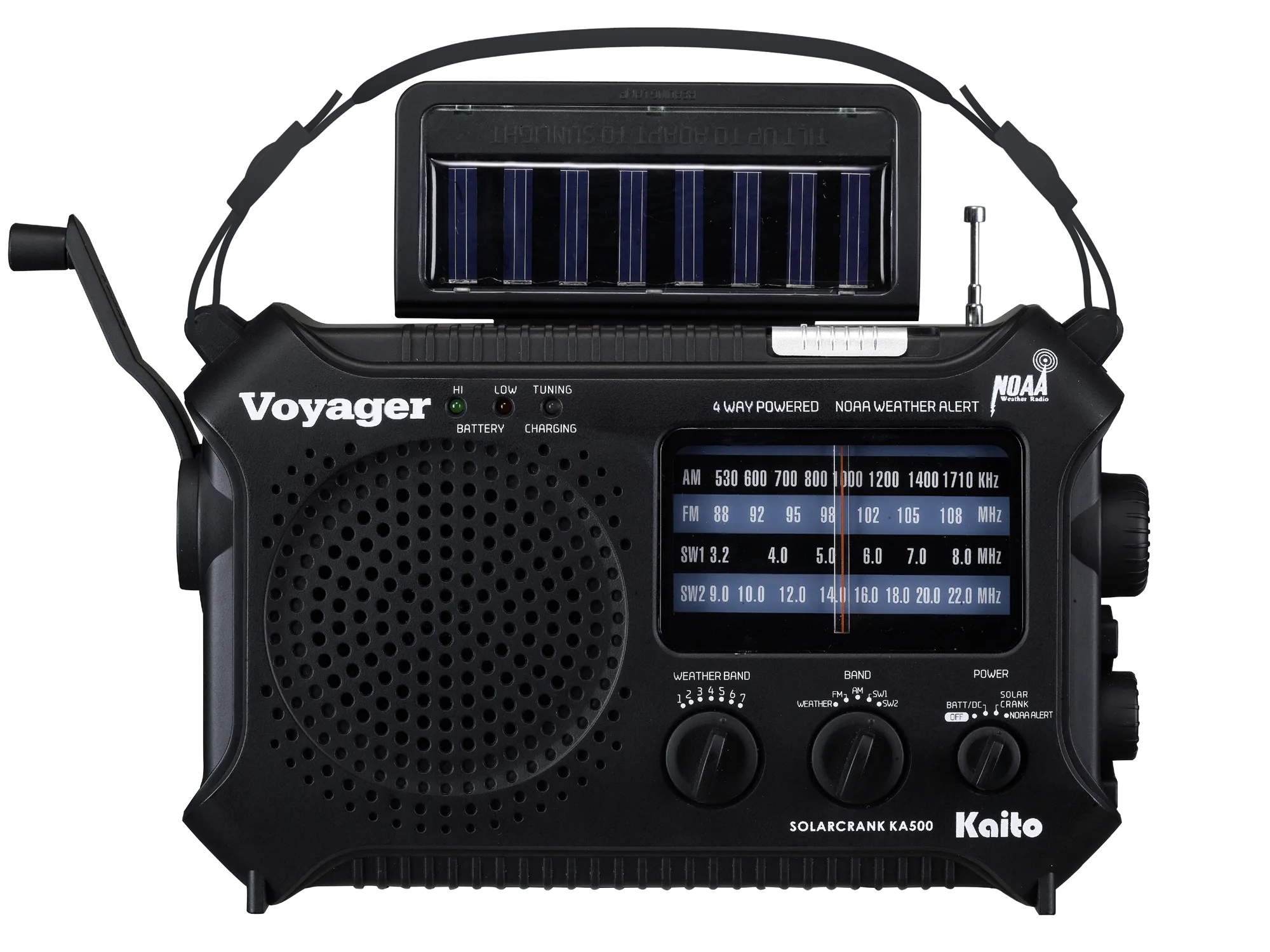 Kaito Emergency Radios & Wireless Mics Black Crank&Solar Am/Fm/Sw/Weather Alert Radio