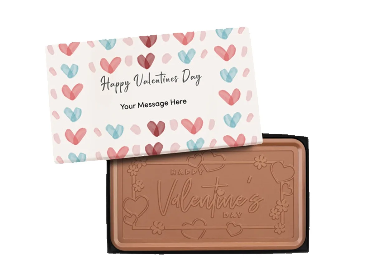 Happy Valentine's Epic 1lb. Chocolate Bar with Personalized Packaging