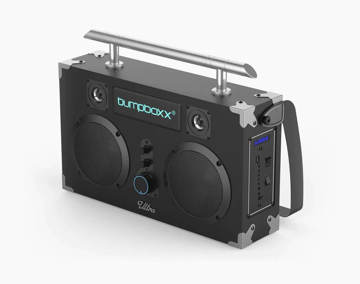 Bumpboxx Bluetooth Boombox Ultra Plus Black